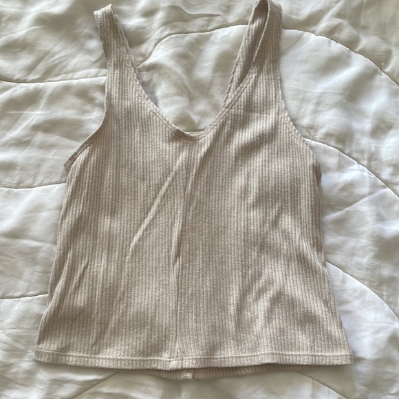 Lulus Ribbed Knit Button Up Top - Picture 5 of 5